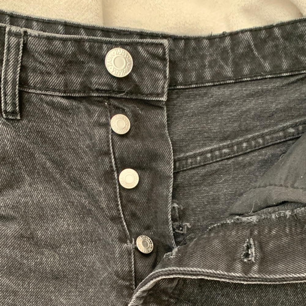 Zara Black Denim Women's Shorts - Picture 3 of 4